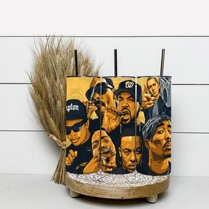 The kings of 90s rap 20 Oz Skinny Sublimated Tumbler